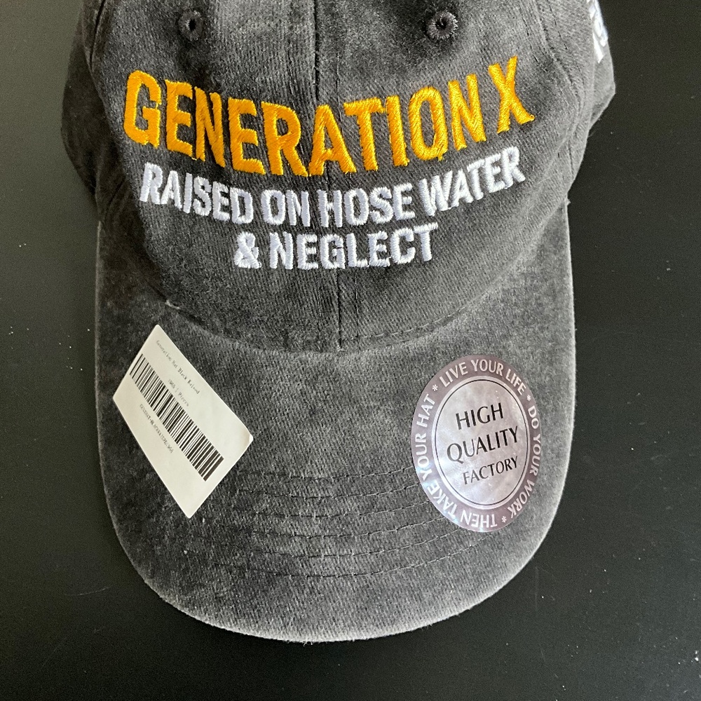 Embroidered Gen X Hat Personalized with1965